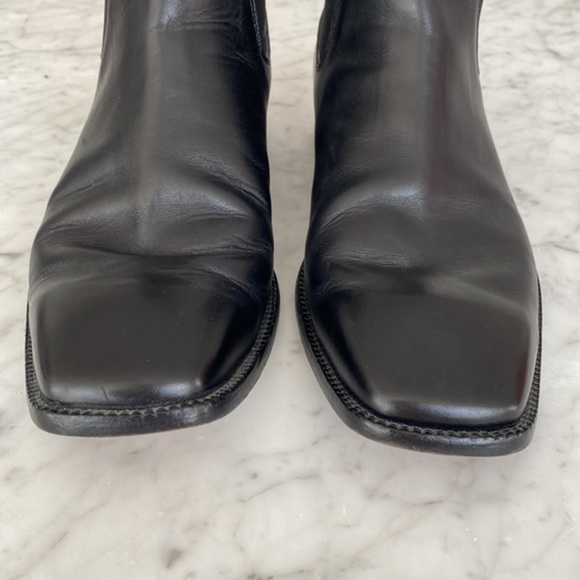 ⚡️Dolce and Gabbana Brushed Calfskin Square Toe Chelsea ankle boot - Size 8.5 - Picture 4 of 11
